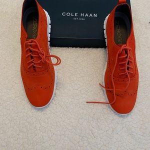 Brand New Citrus Red Nubk lace-up shoes